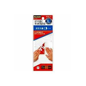 ガラス・木・プラスチックなど用 掲示用タブ 両面粘着タブLサイズ 21.5×21.5 20片入り ス...