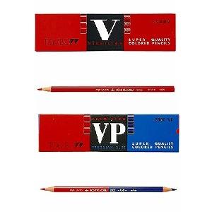 色鉛筆 色えんぴつ 赤鉛筆・赤青鉛筆5/5 1ダース トンボ鉛筆 EC-8900-V
