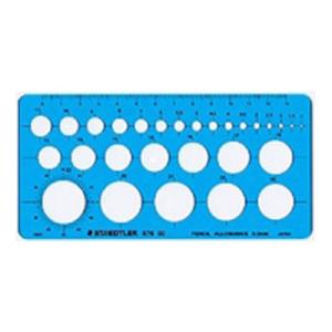 テンプレート 円定規 小 φ1〜23 115×230mm 1枚 ステッドラー スケール ものさし/E...