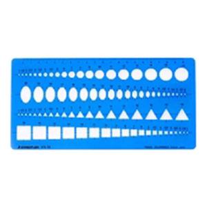 テンプレート 組み合わせ定規 大 82穴 115×230mm 1枚 ステッドラー スケール ものさし...