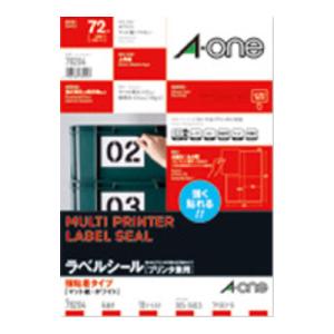 エーワン ラベルシール プリンタ兼用 A4判 強粘着タイプ 18シート入
