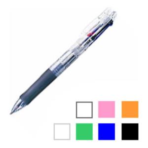 油性ボールペン 3色ボールペン クリップ-オンスリム 3C 0.7mm 1本 ゼブラ EC-B3A5