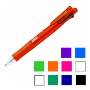 ZEBRA（ゼブラ） 4色ボールペン+シャープペン クリップ-オンマルチ