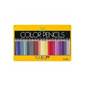色鉛筆 色えんぴつ 36色セット 缶パッケージ トンボ鉛筆 EC-CB-NQ36C