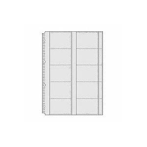名刺カードポケット 名刺整理帳リーフ A4 K-614/616/6110用 ヨコ入れタイプ 30穴 ...
