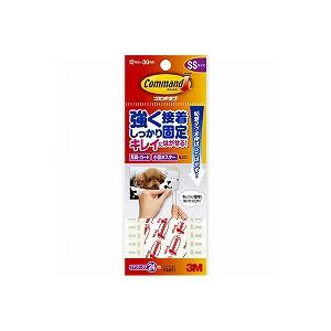 しっかり接着・きれいにはがせる掲示用タブ 両面粘着タブ コマンドタブSSサイズ 12×30 24枚入...