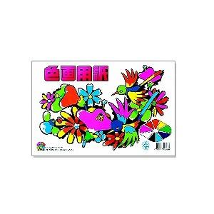 色画用紙 B5サイズ セット色内容(青・ピンク・黄色・オレンジ・水色・黄緑・赤・黒・白) 1冊28枚...