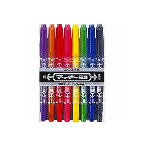 EC-MCF-8C 8色セット 油性マーカー マジック マッキー 極細字 1.0〜1.3mm/0.5...