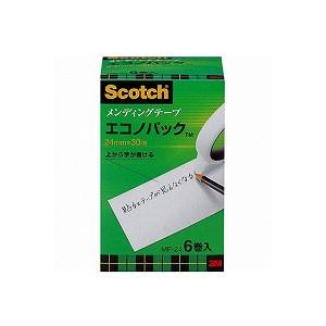 メンディングテープ 修繕テープ エコノパック 大巻 幅24mm 6巻 まとめ買い スリーエム EC-...