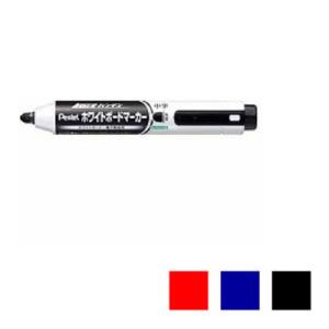 ハンディホワイトボードマーカー ノック式 丸芯 中字 1本 カートリッジ詰替式 ぺんてる EC-MW...