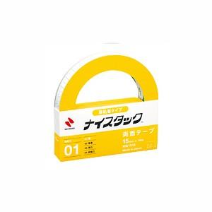 両面テープ 仮止め用弱タイプ ナイスタック リムカ両面粘着テープ 大巻 幅10mm 1巻 ニチバン/...
