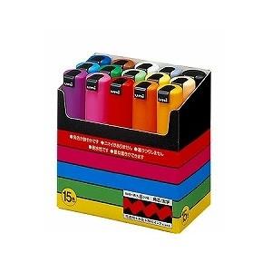 15色セット 水性マーカー マジック ポスカ 太字 8m 各色1本 三菱鉛筆 EC-PC8K15C