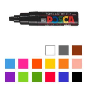 水性マーカー マジック ポスカ 太字 8m 1本 三菱鉛筆 EC-PC8K