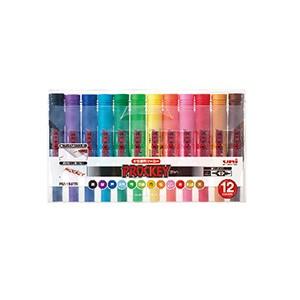 12色セット 詰め替え式 水性マーカー マジック プロッキー 太字 6.0mm/細字 1.2〜1.8...