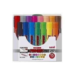 15色セット 詰め替え式 水性マーカー マジック プロッキー 太字 6.0mm/細字 1.2〜1.8...