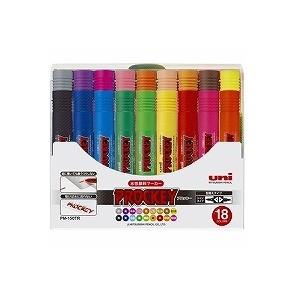 18色セット 詰め替え式 水性マーカー マジック プロッキー 太字 6.0mm/細字 1.2〜1.8...