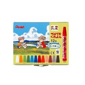 12色セット くれよん クレヨン ぺんてる EC-PTCR-12