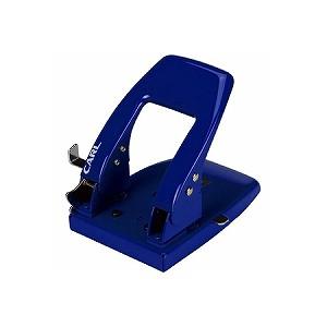 穴あけパンチ 2穴 パンチ 穴あけ枚数約50枚対応 ハンドルロック・サイドゲージ付き カール EC-...