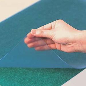 エコロジーデスクマット 再生・非転写マット ダブルタイプ 再生塩化ビニール 下敷付 720×1050...