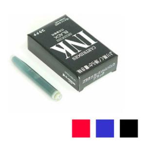 プラチナ 万年筆用 詰め替え用カートリッジインク 黒・赤・ブルーブラック EC-SPSQ-400