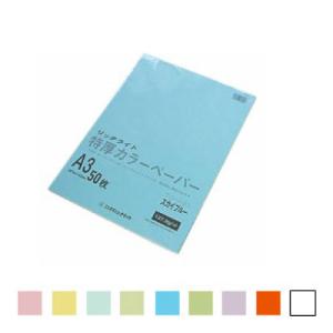 ブ厚い!カラーコピー・PPC用紙 リッチライト特厚カラーペーパー A3 1冊50枚入 オストリッチダ...