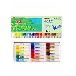 18色セット 水彩絵の具セット 各12ml エフ水彩 ぺんてる EC-WFC1-18