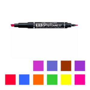 水性 蛍光ペン オプテックスケア 太字 4.0mm / 細字 0.8mm 1本 ゼブラ EC-WKC...