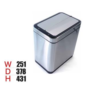 EKO ゴミ箱 20L ダストボックス デラックスファントム センサービン センサー感知 オート開閉 乾電池仕様 EK9287｜officecom