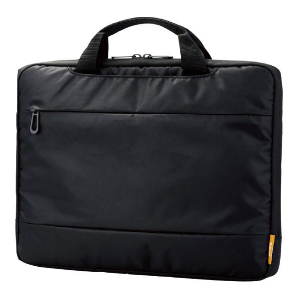 インナーバッグ パソコン用 14インチ 軽量 ショルダーベルト ハンドル ファスナーポケット ブラッ...
