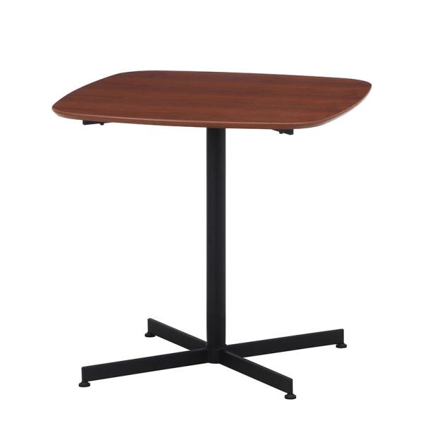 センターテーブル カフェ風 ブラウン 木製天板 幅750×奥行750×高さ720mm