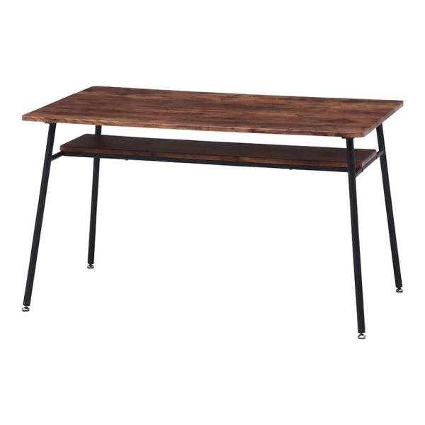 ダイニングテーブル ナビア ブルックリンスタイル カフェ風 おしゃれ 木製天板 幅1200×奥行75...