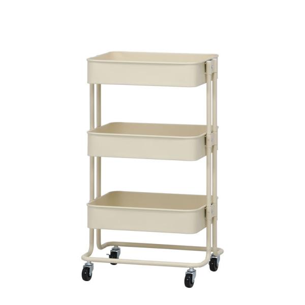 キッチンワゴン バスケット3段 キッチン収納・キッチンワゴン