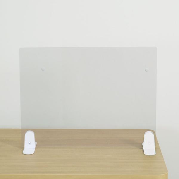 飛沫遮断パネル A-PET素材 卓上脚×卓上脚タイプ 設置場所自在 幅700×高さ600mm