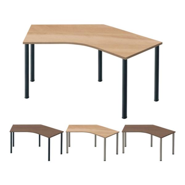 Garage(ガラージ) D3デスク 天板Aタイプ 木目 アジャスター脚 幅1536mm パソコンデ...