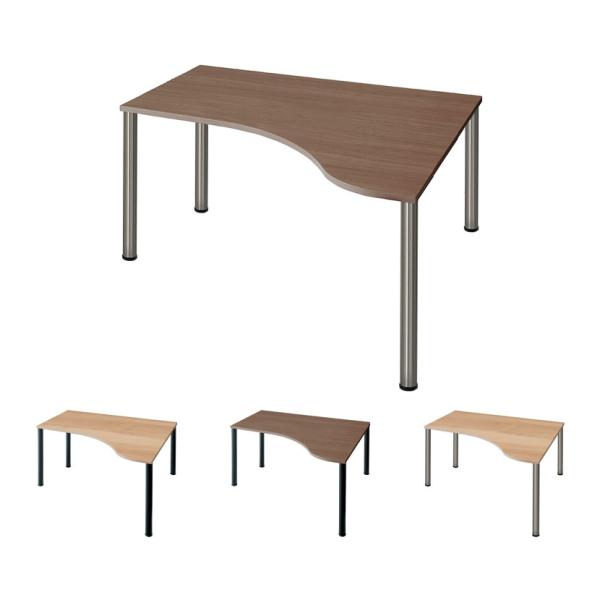 Garage(ガラージ) D3デスク 天板Dタイプ 木目 アジャスター脚 幅1200mm パソコンデ...