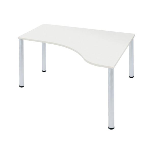 Garage(ガラージ) D3デスク 天板Dタイプ 白 アルミ脚 幅1200mm パソコンデスク 在...