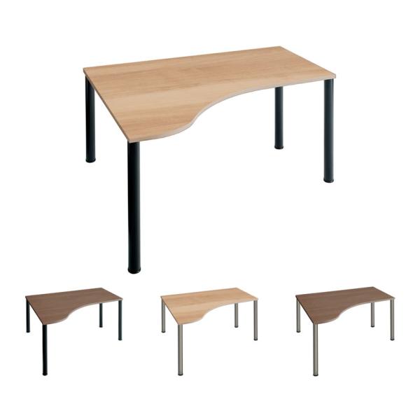 Garage(ガラージ) D3デスク 天板Eタイプ 木目 アジャスター脚 幅1200mm パソコンデ...