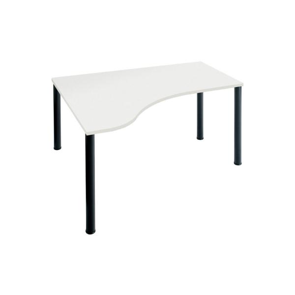 Garage(ガラージ) D3デスク 天板Eタイプ 白 アジャスター脚 幅1200mm パソコンデス...