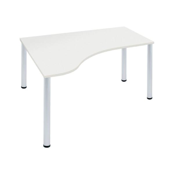 Garage(ガラージ) D3デスク 天板Eタイプ 白 アルミ脚 幅1200mm パソコンデスク 在...