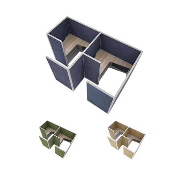 プラス(PLUS)TFパネル G型個室 2人ブース 集中ブース 個別ブース パーソナルブース WEB...