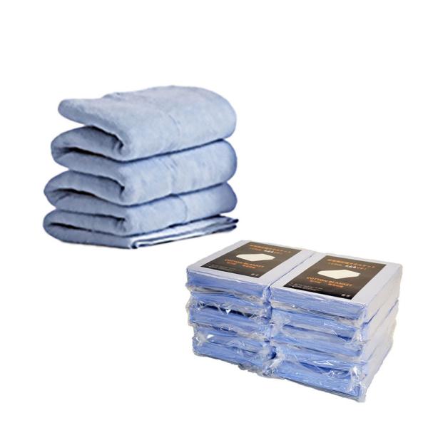 真空圧縮タオルケット 10枚入 パイル生地 綿100% 高い吸汗/放湿性 清潔 備蓄 省スペース 非...