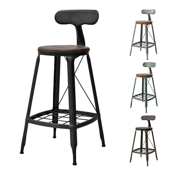 1281 HIGH CHAIR ハイチェア ダイニングチェア 収納付き カウンターチェア カフェチェ...