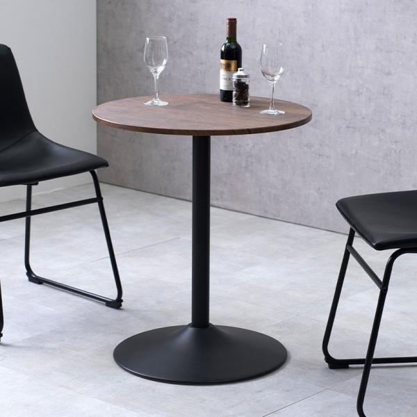 カフェテーブル 木製 円形 丸テーブル ダイニングテーブル 2人用 コンパクト 1人暮らし ラウンド...