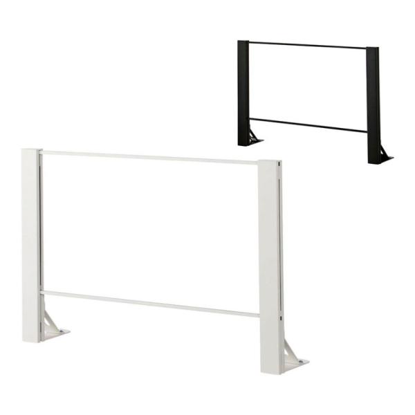 本体 飛沫防止パネル アクリルパネル 片面柱 透明 幅900×高さ600mm パーテーション 衝立 ...