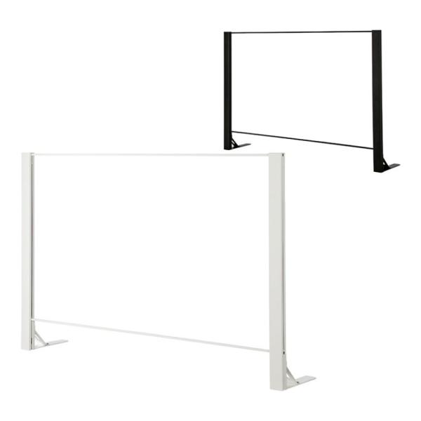 本体 飛沫防止パネル アクリルパネル 片面柱 透明 幅1500×高さ1000mm パーテーション 衝...