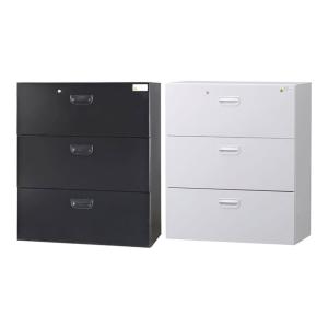 オフィス収納 HOSシリーズ ラテラルタイプ 4段 下置用 引き出し