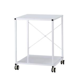 プリンターワゴン スチール 2段 キャスター付き 耐荷重80kg HS-YS-75 プリンター台 プ...