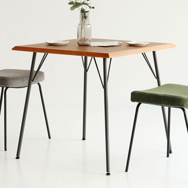 ダイニングテーブル ラミー RUMMY 正方形 テーブル カフェテーブル ウォールナット オーク 天...