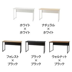 サイドデスク 補助/メインデスク ホワイト/ブ...の詳細画像1