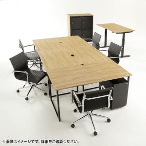 サイドデスク 補助/メインデスク ホワイト/ブ...の詳細画像3